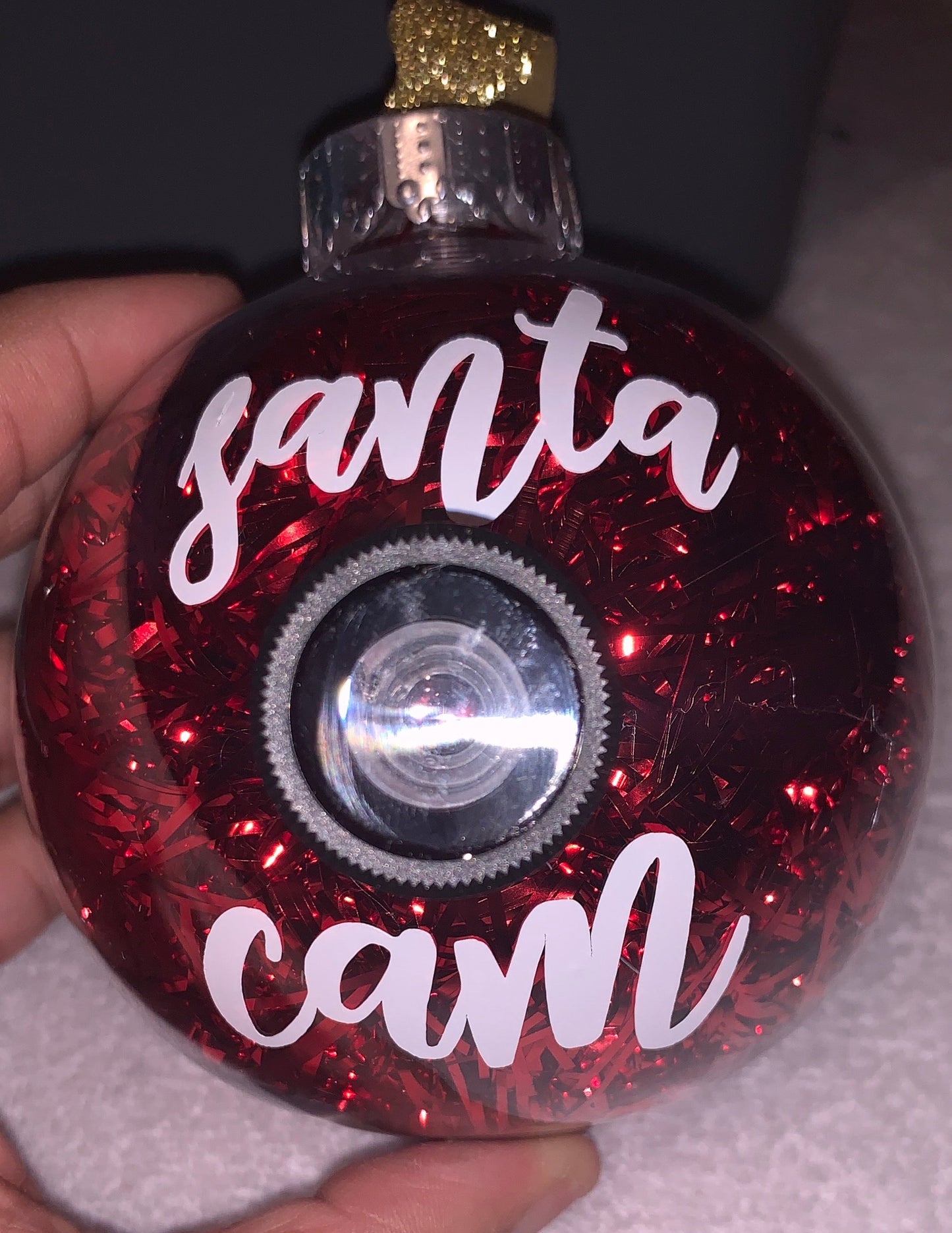 Santa Cam Christmas Ornament